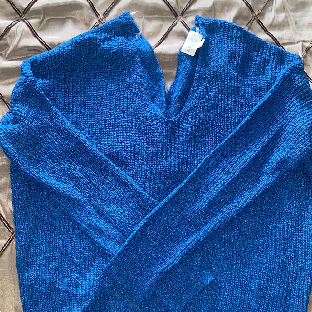 Francesca’s cobalt blue oversized sweater, size medium